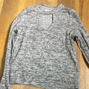 Long sleeve hollister cutout top